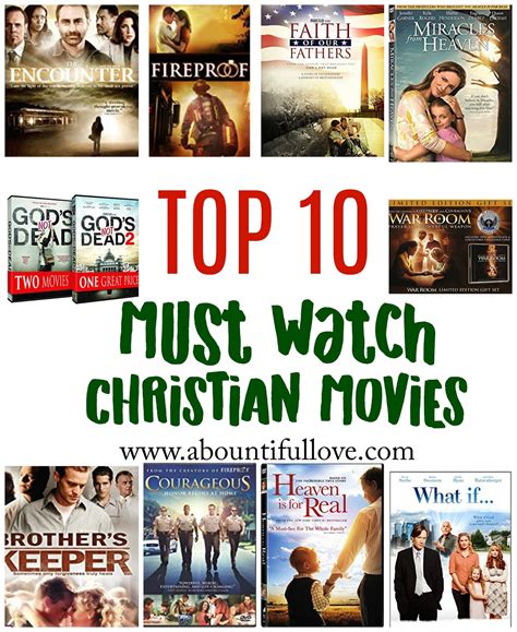 best christian movies of all time|More.